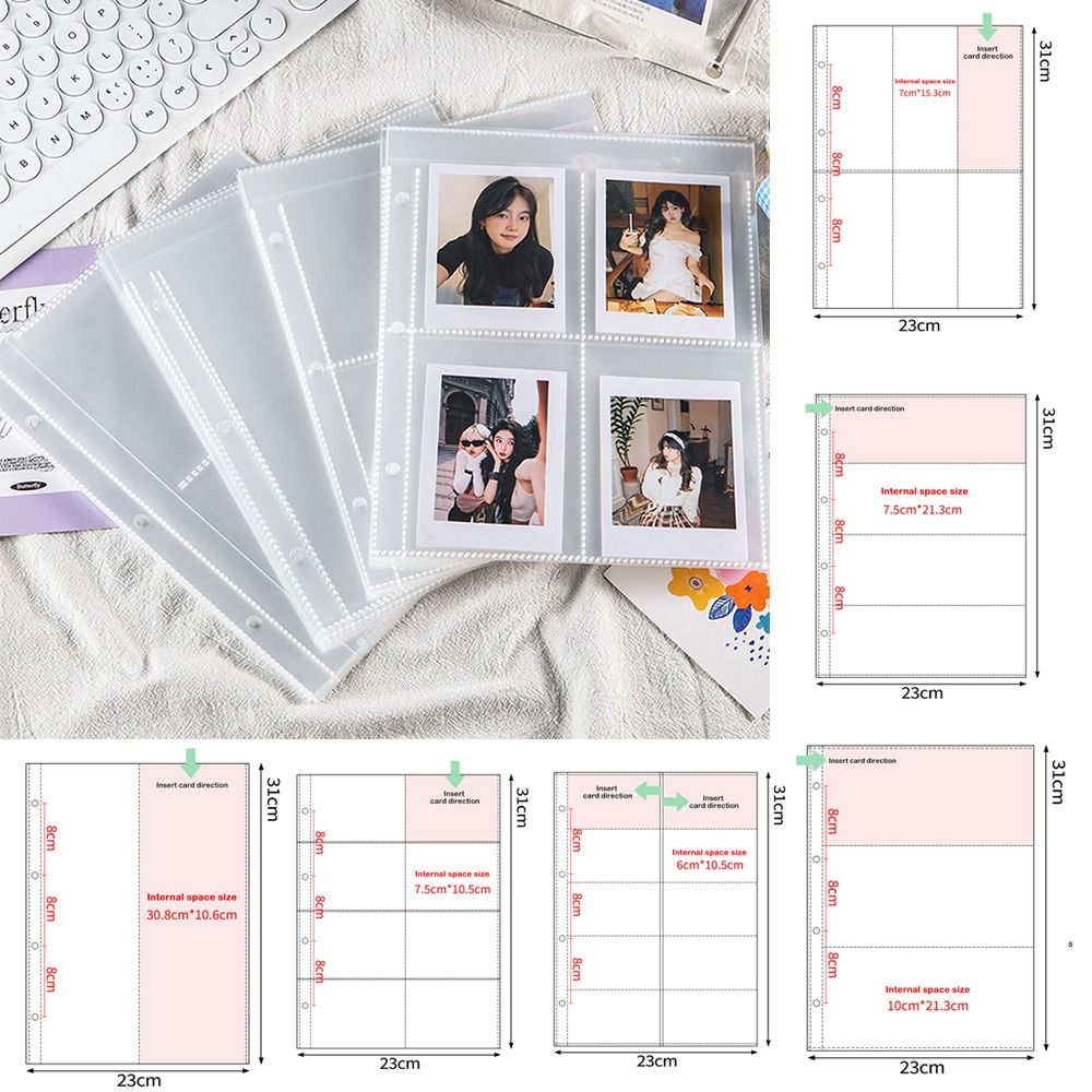 Binder A4 Lever - 10PCS 투명 A4 Kpop Photocard 바인더