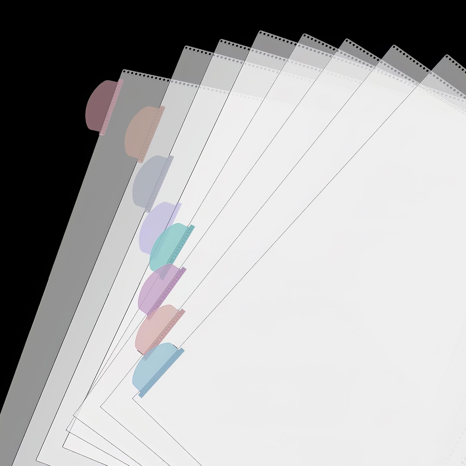 A4 투명 파일 보호대(탭 포함), 8탭, 2세트, 3 - Tab Divider A4 리뷰 및 가격