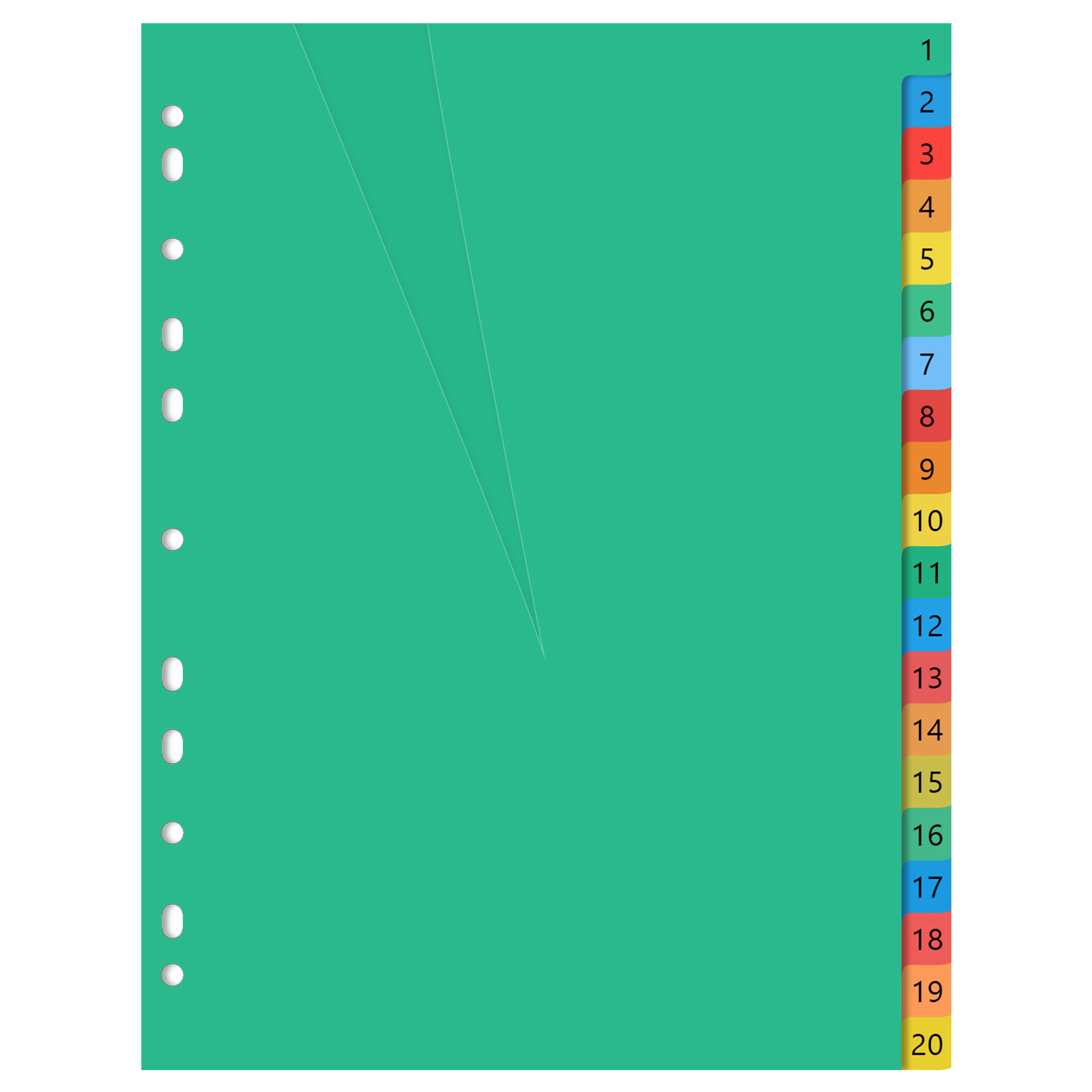 A4 컬러 플라스틱 분류 인덱스 페이지 탭 디바이더,  - Tab Divider A4 리뷰 및 가격