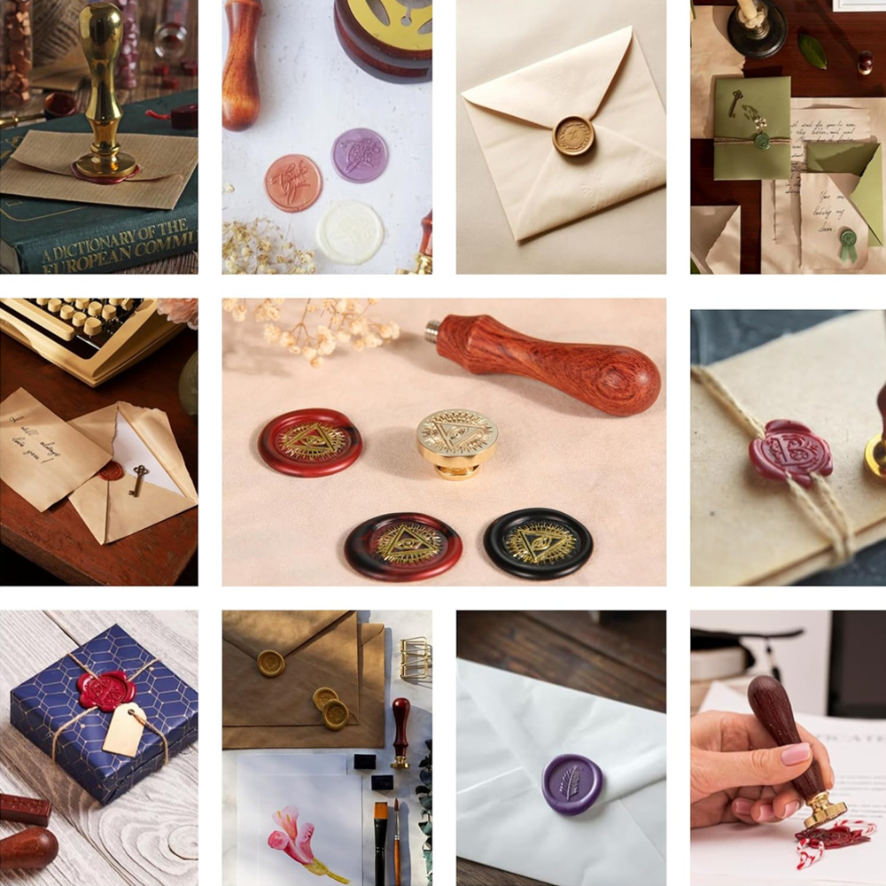 맞춤형 왁스 씰 스탬프, 결혼식 초대장, 선물 포장,  - Wax Seal Stamp Set 리뷰 및 가격