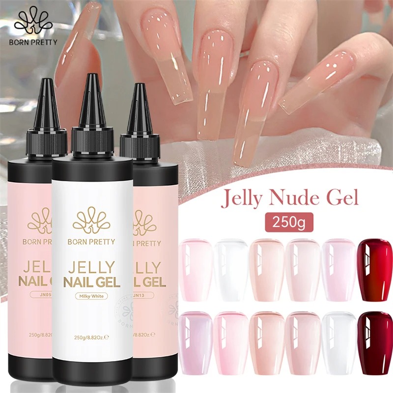 BORN PRETTY 250g 젤리 밀키 화이트 핑크  - Gel Refill Pack 리뷰 및 가격